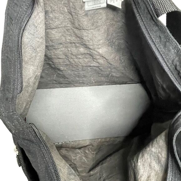 Vintage Walt Disney World Embroidered Black Travel Tote Bag Shoulder large EUC - Picture 5 of 6